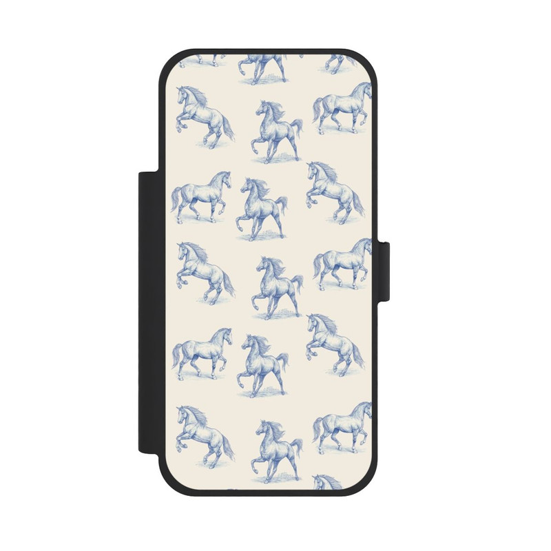 iPhone 18 Pro Max NIVOflip Horses Pattern Toile de Jouy mit KI