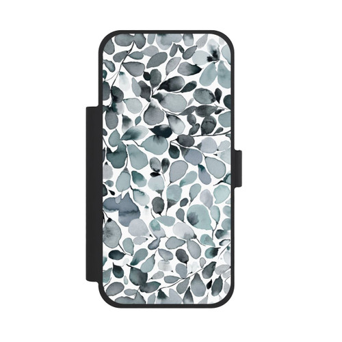 Apple iPhone 18 Pro Max NIVOflip Eukalyptus Aquarell Blätter Grau