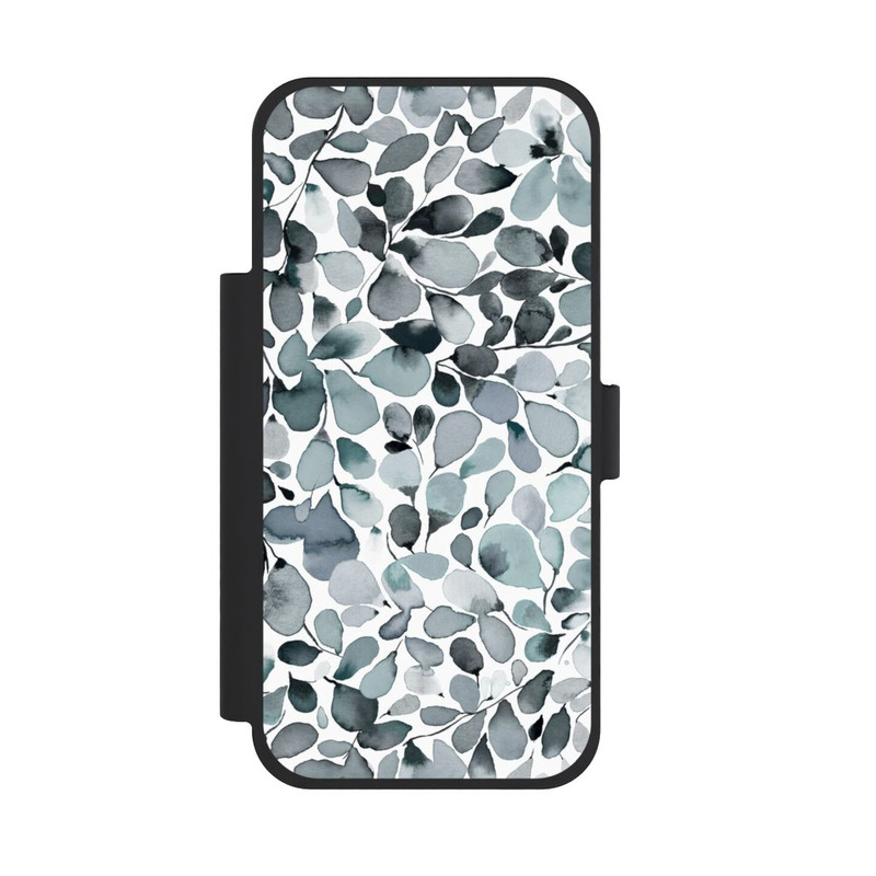 iPhone 18 Pro Max NIVOflip Eucalyptus Watercolor Leaves Grey
