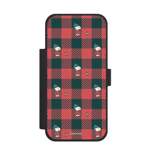 Apple iPhone 18 Pro Max NIVOflip Peanuts Red Tartan Pattern