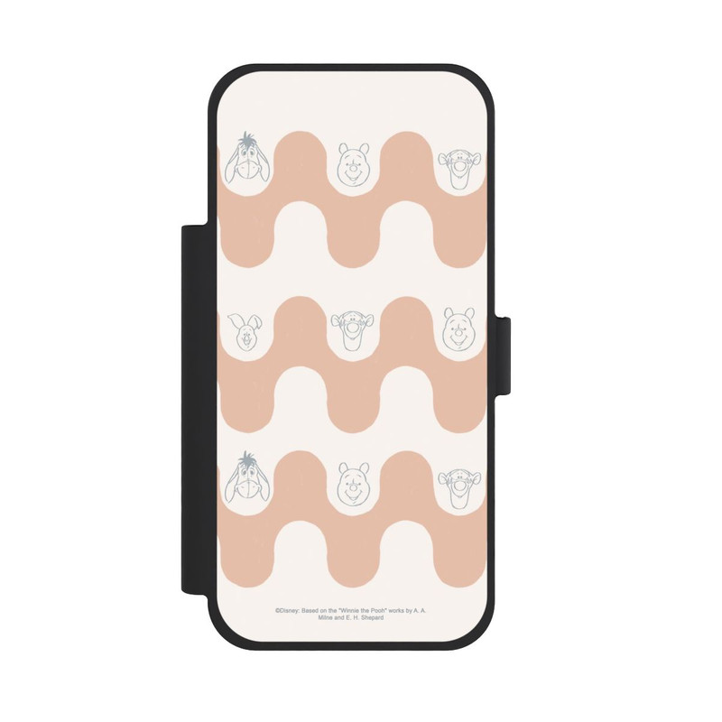 iPhone 18 Pro Max NIVOflip Winnie l'Ourson et ses Amis Motif Vagues Bohèmes