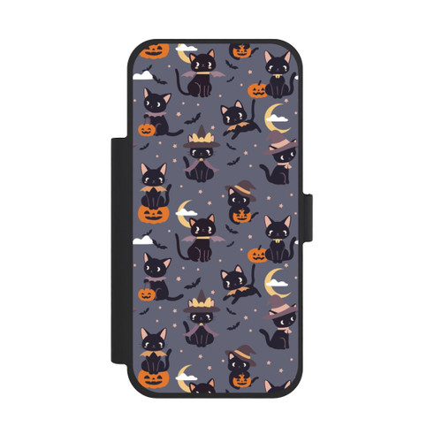 Apple iPhone 18 Pro Max NIVOflip Cute Halloween Witch Cats and Pumpkins