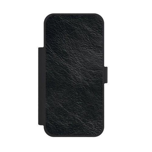 Apple iPhone 18 Pro Max NIVOflip Schwarzer Lederlook Hintergrund