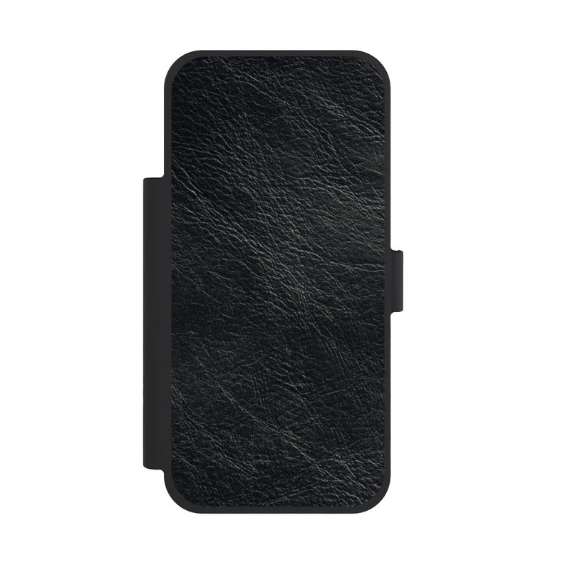 iPhone 18 Pro Max NIVOflip Schwarzer Lederlook Hintergrund