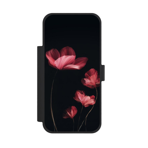 Apple iPhone 18 Pro Max NIVOflip Burgunder Blüten schwarz