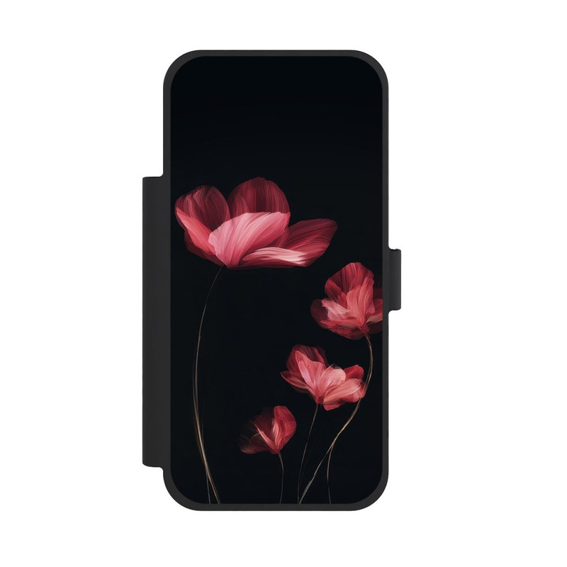 iPhone 18 Pro Max NIVOflip Burgunder Blüten schwarz
