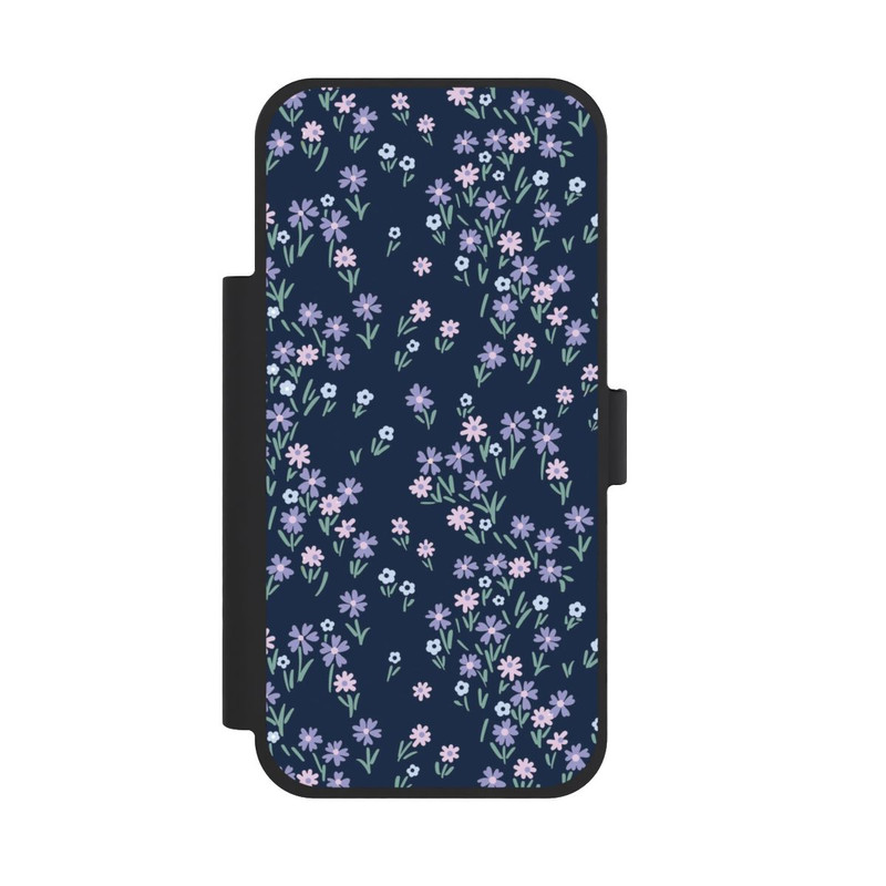iPhone 18 Pro Max NIVOflip Dark Blue Floral Theme