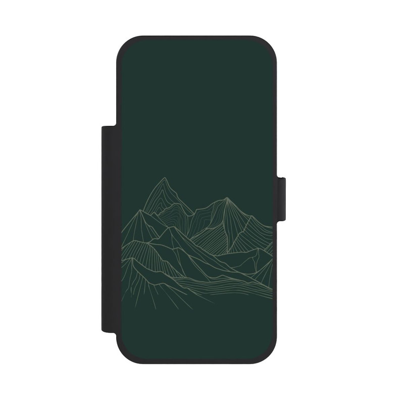 iPhone 18 Pro Max NIVOflip Berg Line Art Grün