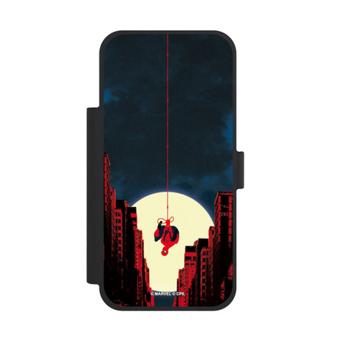Apple iPhone 18 Pro Max NIVOflip Spider-Man Marvel between Skyscrapers