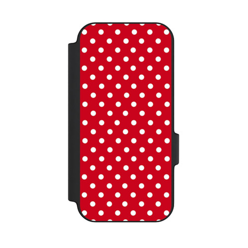 Google Pixel 11 NIVOflip Polka Dots Dunkelrot und Weiß