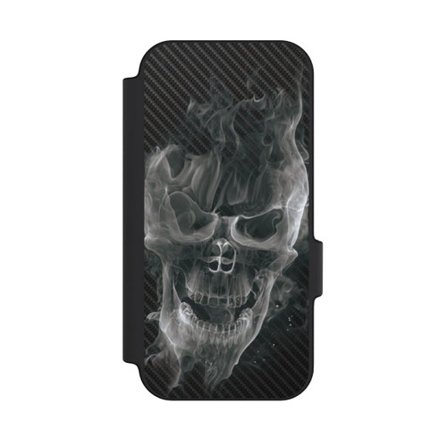Google Pixel 11 NIVOflip rauchender Totenkopf Carbon