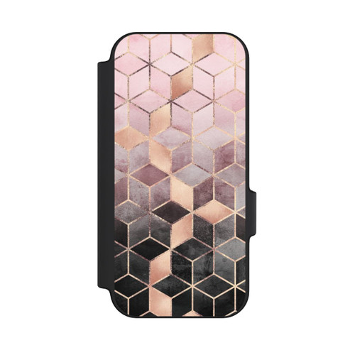 Google Pixel 11 NIVOflip Imprimé Cubes Dégradés Gris Rose