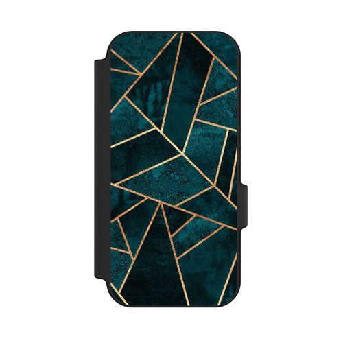 Google Pixel 11 NIVOflip Tief Blaugrün Stein Gold Druck