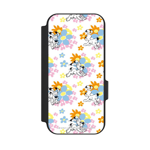 Google Pixel 11 NIVOflip Idéfix sur fleurs colorées