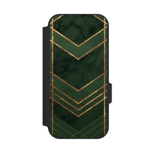 Google Pixel 11 NIVOflip Dark Green Pattern Golden Stripes