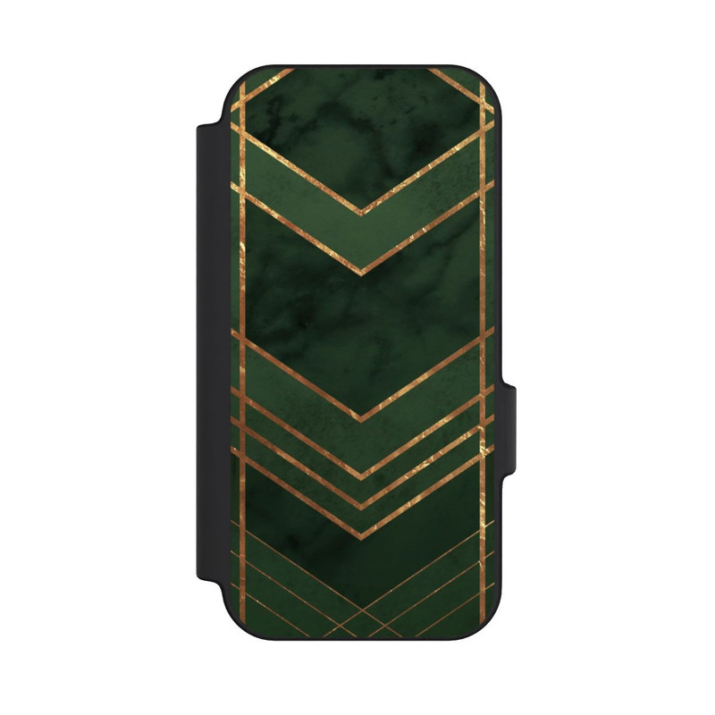 Pixel 11 NIVOflip Dark Green Pattern Golden Stripes