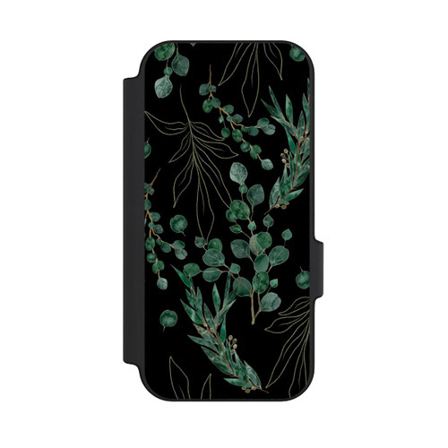 Google Pixel 11 NIVOflip Feuilles d'Eucalyptus Fond Noir