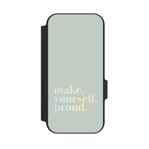 Google Pixel 11 NIVOflip Make Yourself Proud Citation - Menthe et dégradé