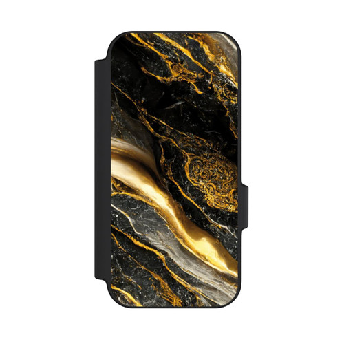 Google Pixel 11 NIVOflip Schwarze Marmor Goldschichten