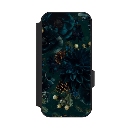 Google Pixel 11 NIVOflip Motif de fleurs vert et bleu