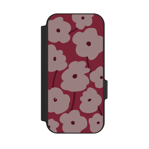 Google Pixel 11 NIVOflip Minimalistische Blumen Bordeaux