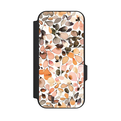 Google Pixel 11 NIVOflip Eucalyptus Watercolor Leaves Dark Brown Autumn