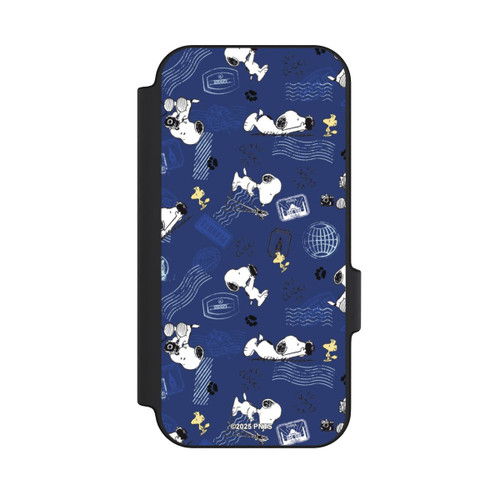Google Pixel 11 NIVOflip Peanuts Travel Stamps Pattern Blue