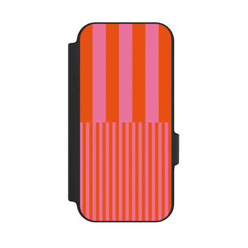 Google Pixel 11 NIVOflip Striped Pattern Pink Red