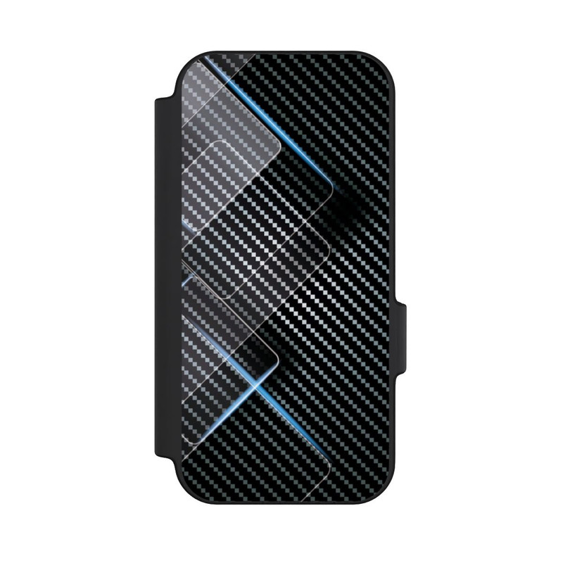Pixel 11 Pro NIVOflip Blaue Linien auf Karbon