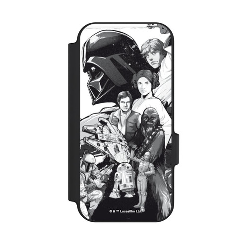 Google Pixel 11 Pro NIVOflip StarWars Charaktere - Schwarz-Weiß