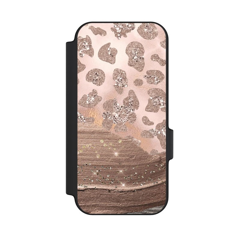 Pixel 11 Pro NIVOflip Silberner Leoparden Glitzerlook