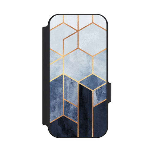 Google Pixel 11 Pro NIVOflip Impression d'or d'hexagones bleus doux
