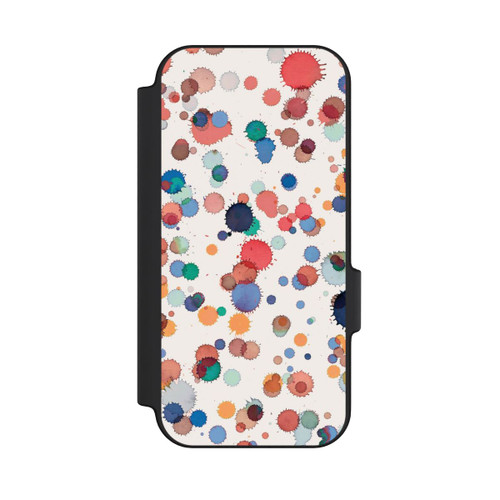 Google Pixel 11 Pro NIVOflip Gouttes Aquarelle Texture Bleu Jaune