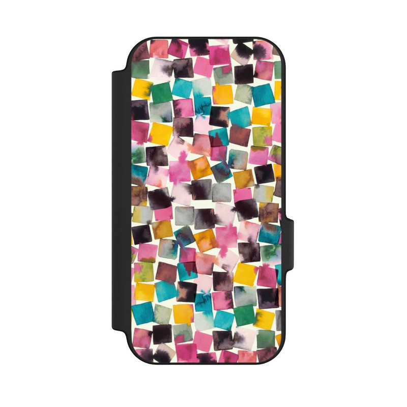 Pixel 11 Pro NIVOflip Plaids Géométriques Aquarelle Rose