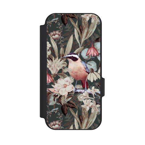 Google Pixel 11 Pro NIVOflip Oiseau orange à motif de fleurs vintage
