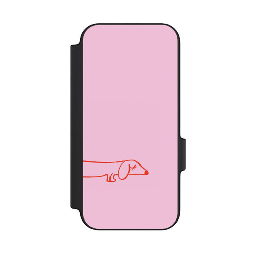Google Pixel 11 Pro NIVOflip Dachshund Illustration Pink