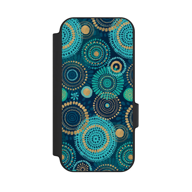 Pixel 11 Pro NIVOflip Blockprint India Teal Gold