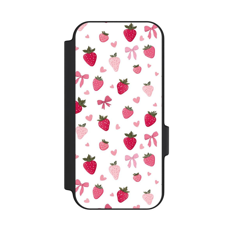 Pixel 11 Pro NIVOflip Erdbeer Herz Schleifen Muster Pink