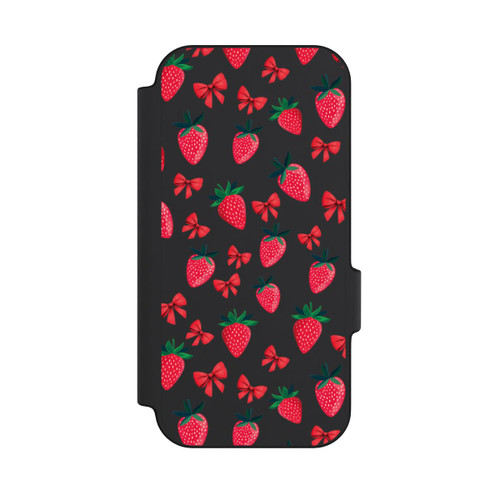 Google Pixel 11 Pro NIVOflip Strawberry Heart Ribbon Pattern Transparent