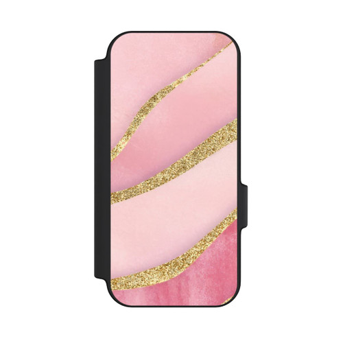 Google Pixel 11 Pro NIVOflip Pink Marble Goldprint Stripes
