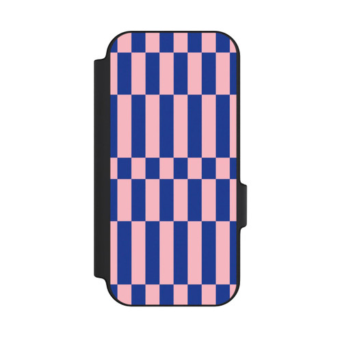 Google Pixel 11 Pro NIVOflip Checked Abstract Bold Electric Blue and Pink Color Block