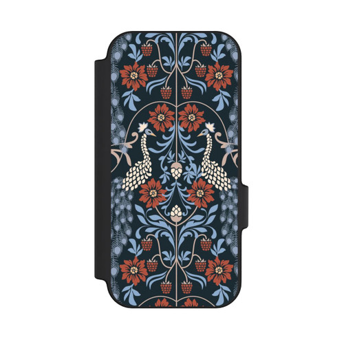 Google Pixel 11 Pro NIVOflip Vintage Peacock Garden Arts and Crafts Floral Dark