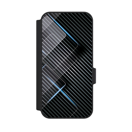 Google Pixel 11 Pro XL NIVOflip Blaue Linien auf Karbon
