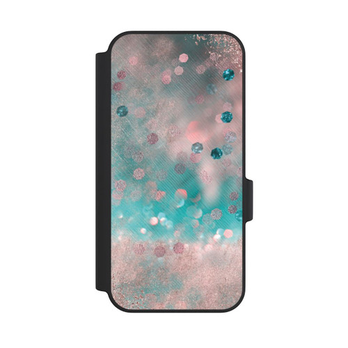 Google Pixel 11 Pro XL NIVOflip Türkis-glamouröser Glitzerlook