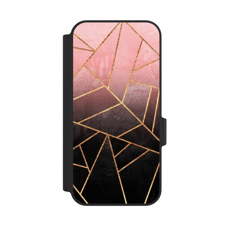 Pixel 11 Pro XL NIVOflip Imprimé Pierre Or Rose Et Noir