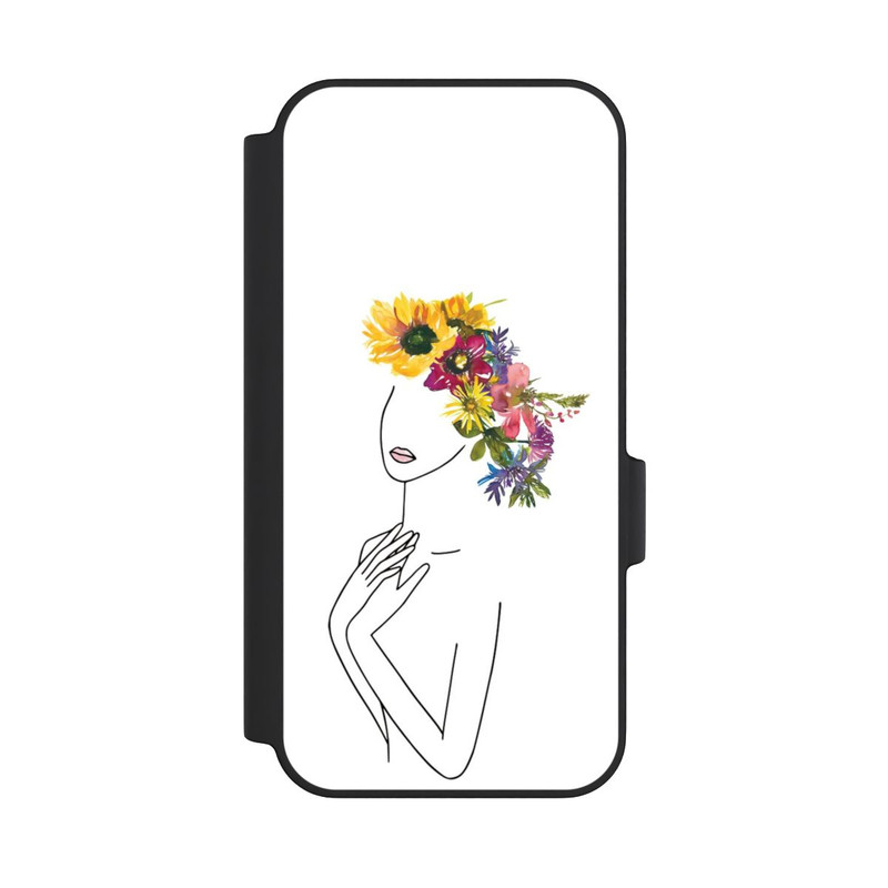 Pixel 11 Pro XL NIVOflip Line Art Frau mit Blumenkrone