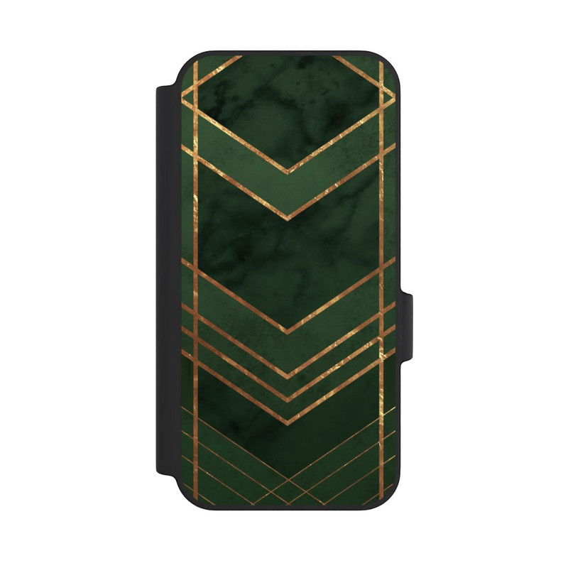 Pixel 11 Pro XL NIVOflip Dunkelgrün gemustert Goldene Streifen