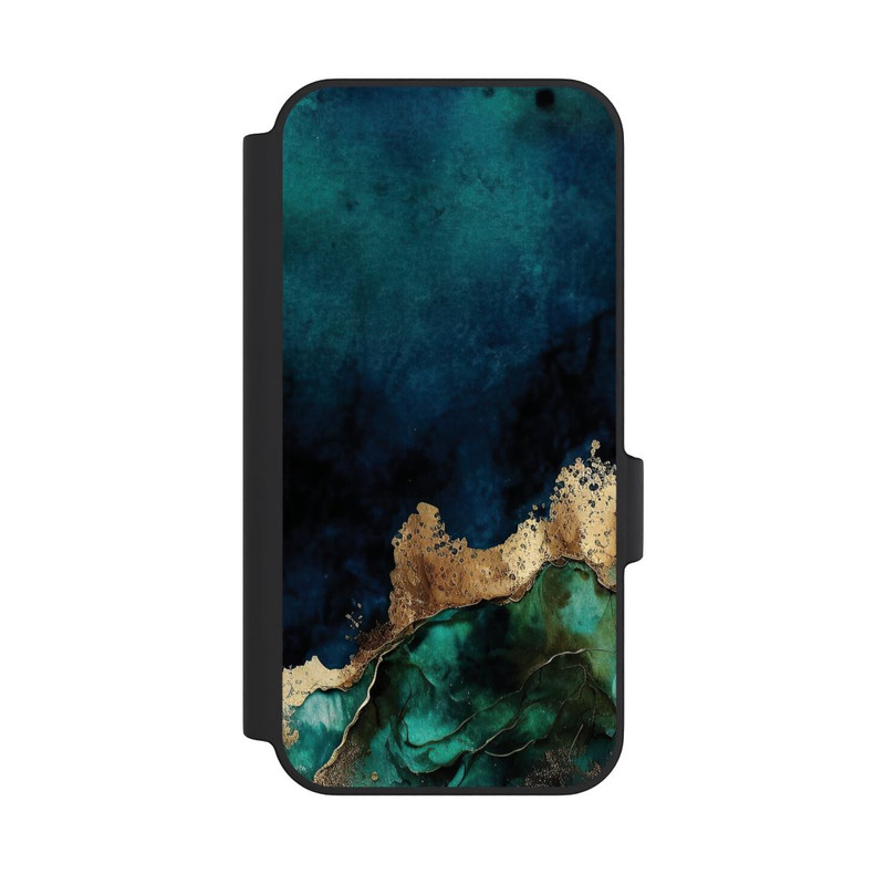 Pixel 11 Pro XL NIVOflip Bleu pétrole avec or