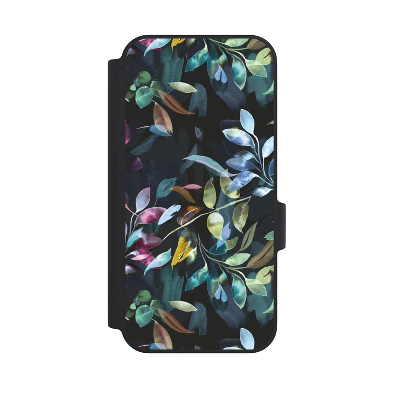 Pixel 11 Pro XL NIVOflip Mystische Aquarellblätter schwarz