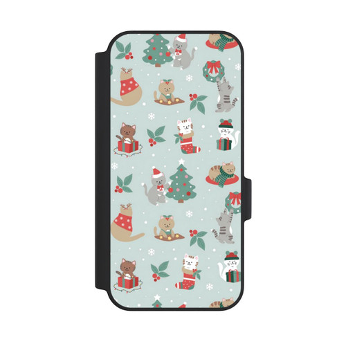 Google Pixel 11 Pro XL NIVOflip festliche Katzen im Winterwunderland